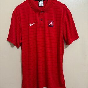 Nike MLB Atlanta Braves Team Issue Authentic Collection Red Polo Shirt Mens